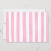 Aquarel 1e verjaardag vlinder foto uitnodiging (Achterkant)