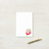 aquarel aardbei post-it® notes (Op bureau)
