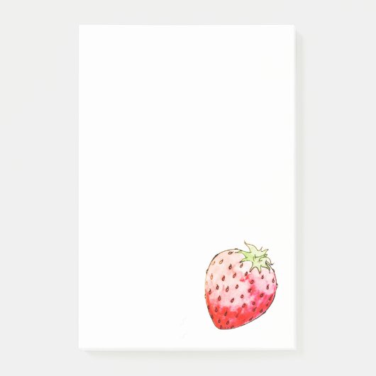 aquarel aardbei post-it® notes (Voorkant)