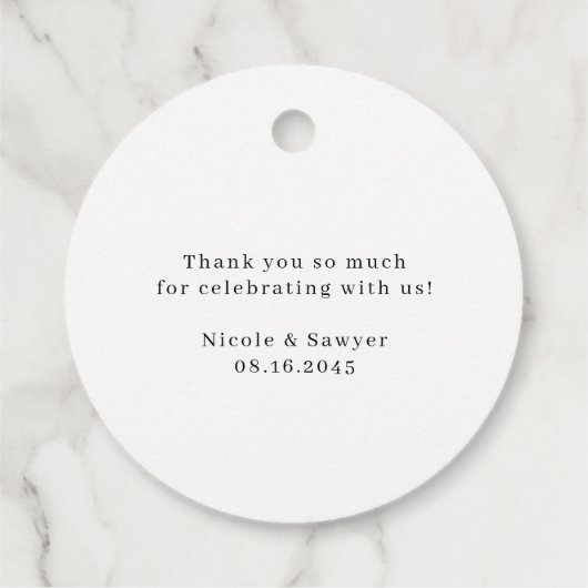 Aquarel Aardbei Zomer Trouw Dank Je Bedankjes Labels (Achterkant)