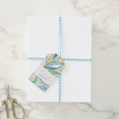 Aquarel Abstracte Kunst Aangepaste Favor, Productl Cadeaulabel (Met Touw)