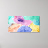 Aquarel Abstracte Opgespannen Canvasprint Canvas Afdruk (Voorkant)