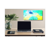 Aquarel Abstracte Opgespannen Canvasprint Canvas Afdruk