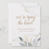 Aquarel abstracte Save the Date-uitnodiging Kaart (Voorkant)