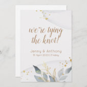 Aquarel abstracte Save the Date-uitnodiging Kaart (Voorkant / Achterkant)