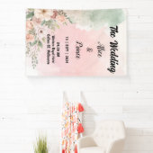 aquarel acryl uitnodiging bruiloft spandoek (Insitu)