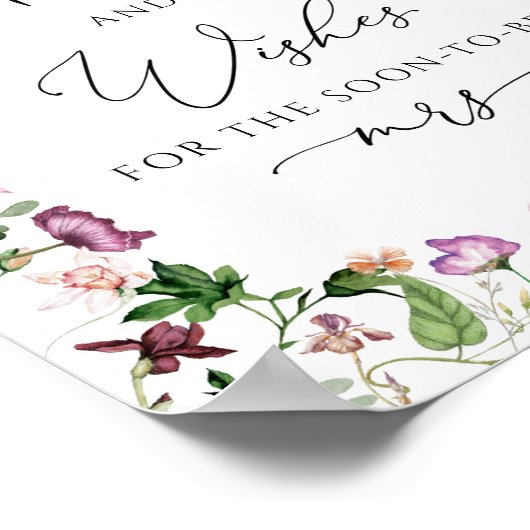 Aquarel Advies en Wensen Poster Bord (Hoek)