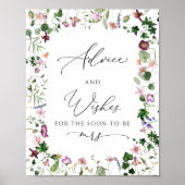 Aquarel Advies en Wensen Poster Bordje (Voorkant)