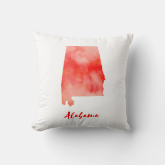 Aquarel Alabama Verenigde Staten Kussen