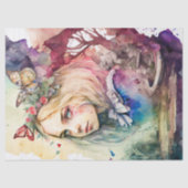 Aquarel Alice Decoupage Tissue Paper Tissuepapier (Voorkant)