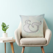 Aquarel Ampersand Nautisch | Wit & Lucht Kussen (Stoel)