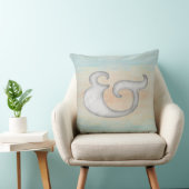 Aquarel #Ampersand #Nautisch | Wit & Oceaan Kussen (Stoel)