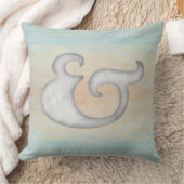 Aquarel #Ampersand #Nautisch | Wit & Oceaan Kussen (Deken)