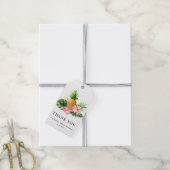 Aquarel Ananas Bruiloftsfeest Bedankt Cadeaulabel (Met Touw)