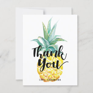 Aquarel Ananas Plat Bedankt