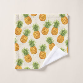 Aquarel Ananassen Bad Handdoek