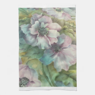 Aquarel Anemoon Bloemen • Elegante Keuken Decorati Theedoek