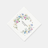 Aquarel Anemoon Krans Servet (Hoek)