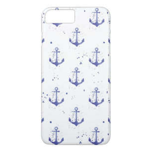 Aquarel Anker Patroon 2 iPhone 8/7 Plus Hoesje