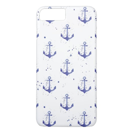 Aquarel Anker Patroon 2 Case-Mate iPhone Case (Achterkant)
