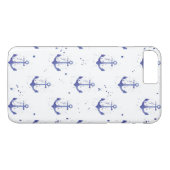 Aquarel Anker Patroon 2 Case-Mate iPhone Case (Achterkant (Horizontaal))