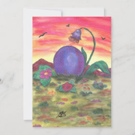 Aquarel Art Illustratie Paasei Zonsopgang Feestdagenkaart