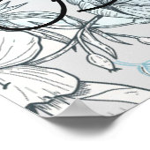 Aquarel Baby Shower Foto Prop Poster (Hoek)