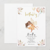 Aquarel Baby Uitnodiging voor Feestje (Voorkant / Achterkant)