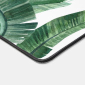 Aquarel banaan palmbladeren gepersonaliseerd bureaumat (Hoek)
