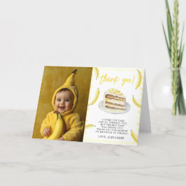 Aquarel Bananen Verjaardag Bedankt