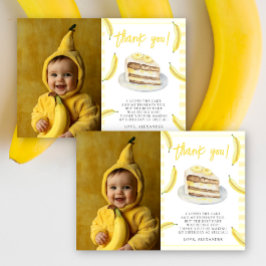 Aquarel Bananen Verjaardag Bedankt