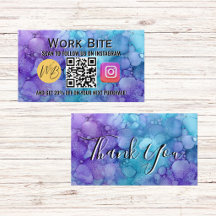 Aquarel Bedankje Zakelijk Instagram QR Code