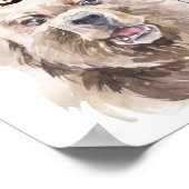 Aquarel Beer Bos Nursery Kind Woudland Poster (Hoek)