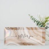 Aquarel beige Goud Certificaat (Staand voorkant)