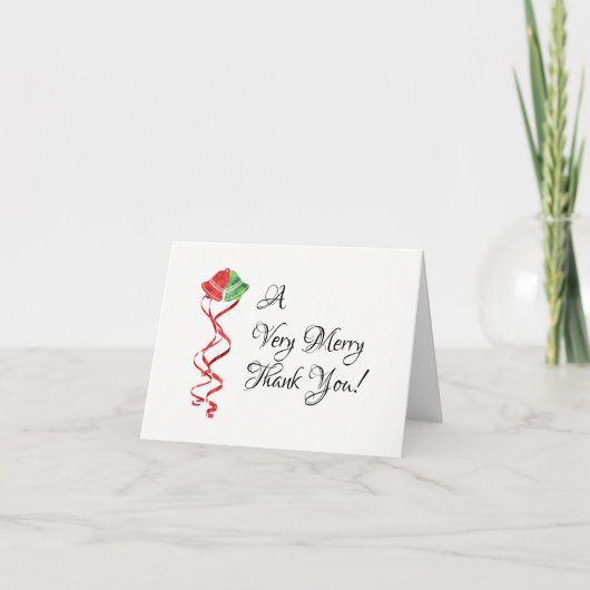 Aquarel Bellen/Kerst/Huwelijk Bedankt (Voorkant)