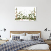 Aquarel Berg en Bos Canvas Afdruk (Insitu (Slaapkamer))