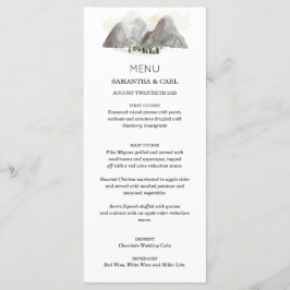 Aquarel berg menu