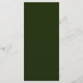 Aquarel Bergbos Landelijke Bruiloft Menu (Achterkant)