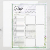 Aquarel bergen en bloemen planner (Voorkant / Achterkant)