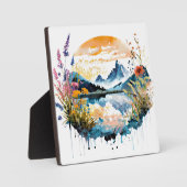 Aquarel berglandschap fotoplaat (Voorkant)
