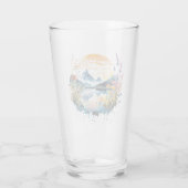 Aquarel berglandschap glas (Achterkant)