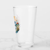 Aquarel berglandschap glas (Links)