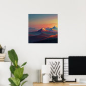 Aquarel Berglandschap Poster (Thuiskantoor)