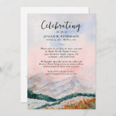 Aquarel Bergveld Viering van het Leven Kaart (Voorkant / Achterkant)