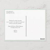 Aquarel Betoverd Bos Woud Dank Je Briefkaart (Achterkant)