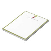 Aquarel Bietengroen Omlijst Notitieblok (Linkerzijde)