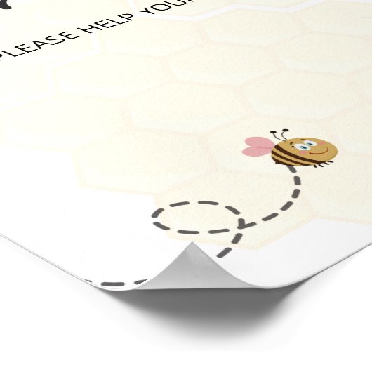 Aquarel bij Drink zelf Poster (Hoek)