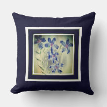 Aquarel Blauw Bloemaccent