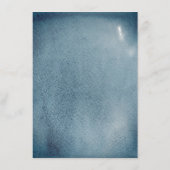 Aquarel blauw marine eenvoudig nautisch huwelijk menu (Achterkant)