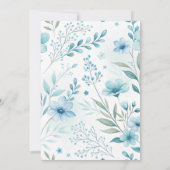 Aquarel blauw sip-en-zie uitnodiging (Achterkant)